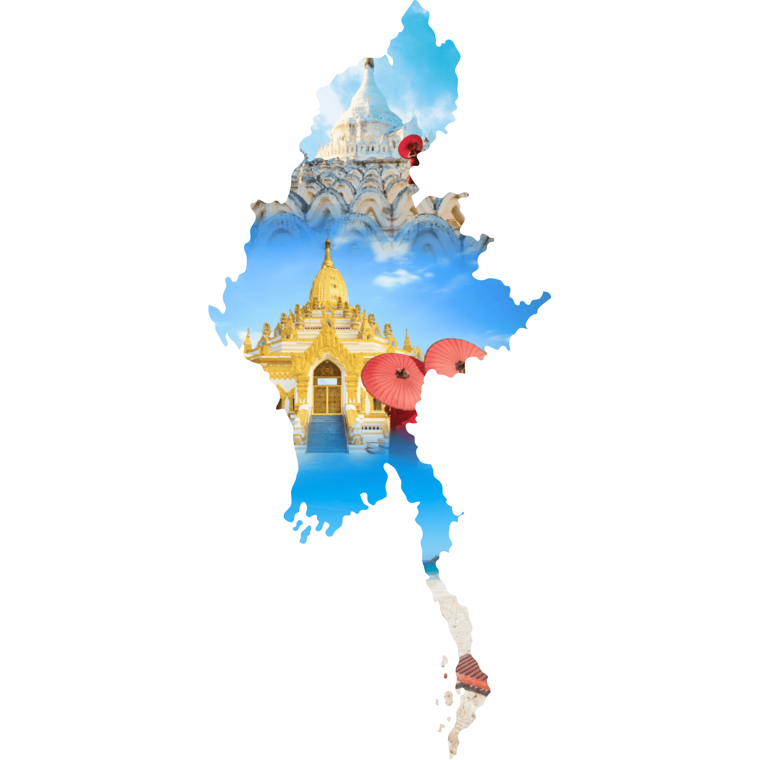 Myanmar Travel Map