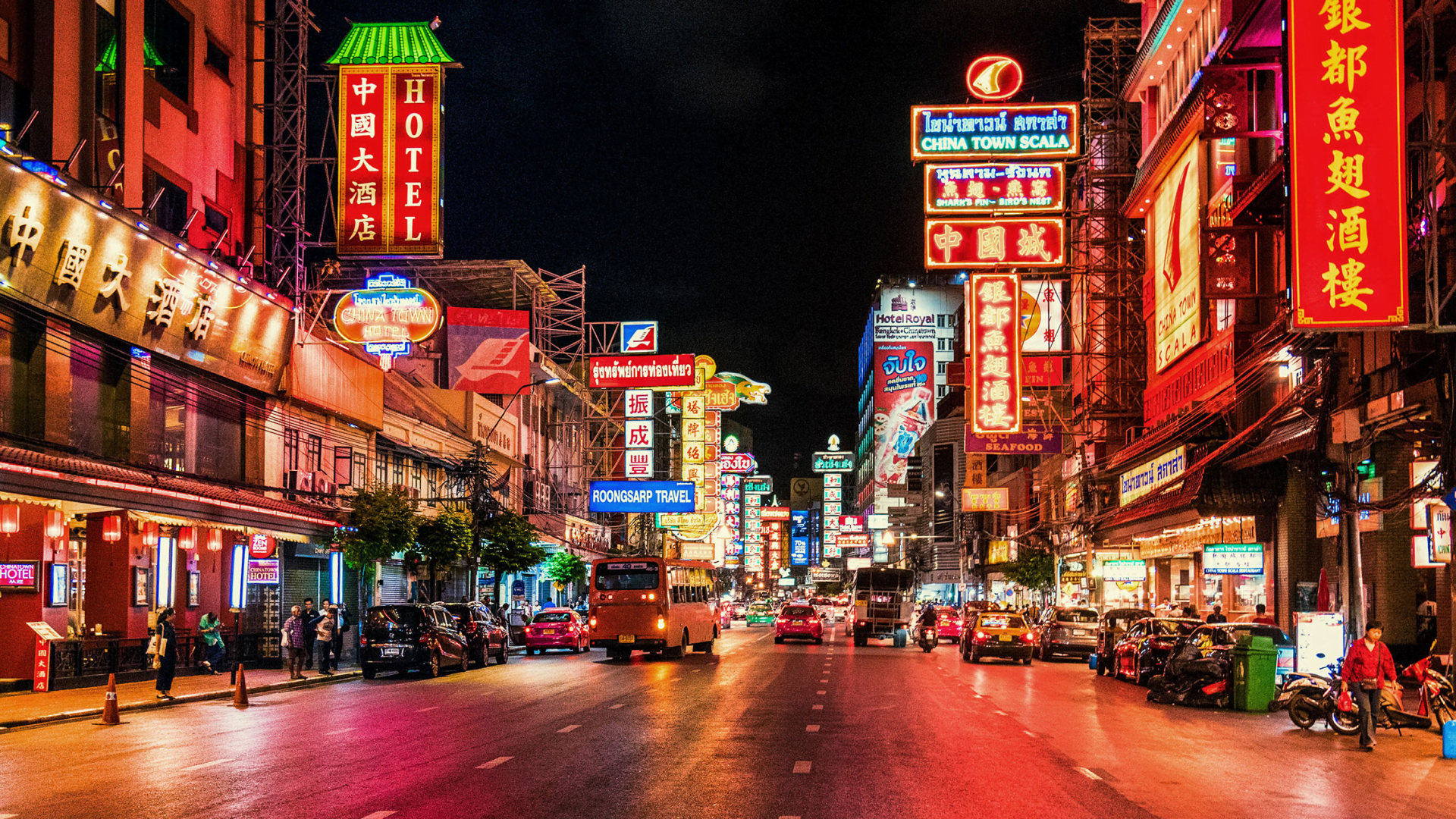 Bangkok China Town by night