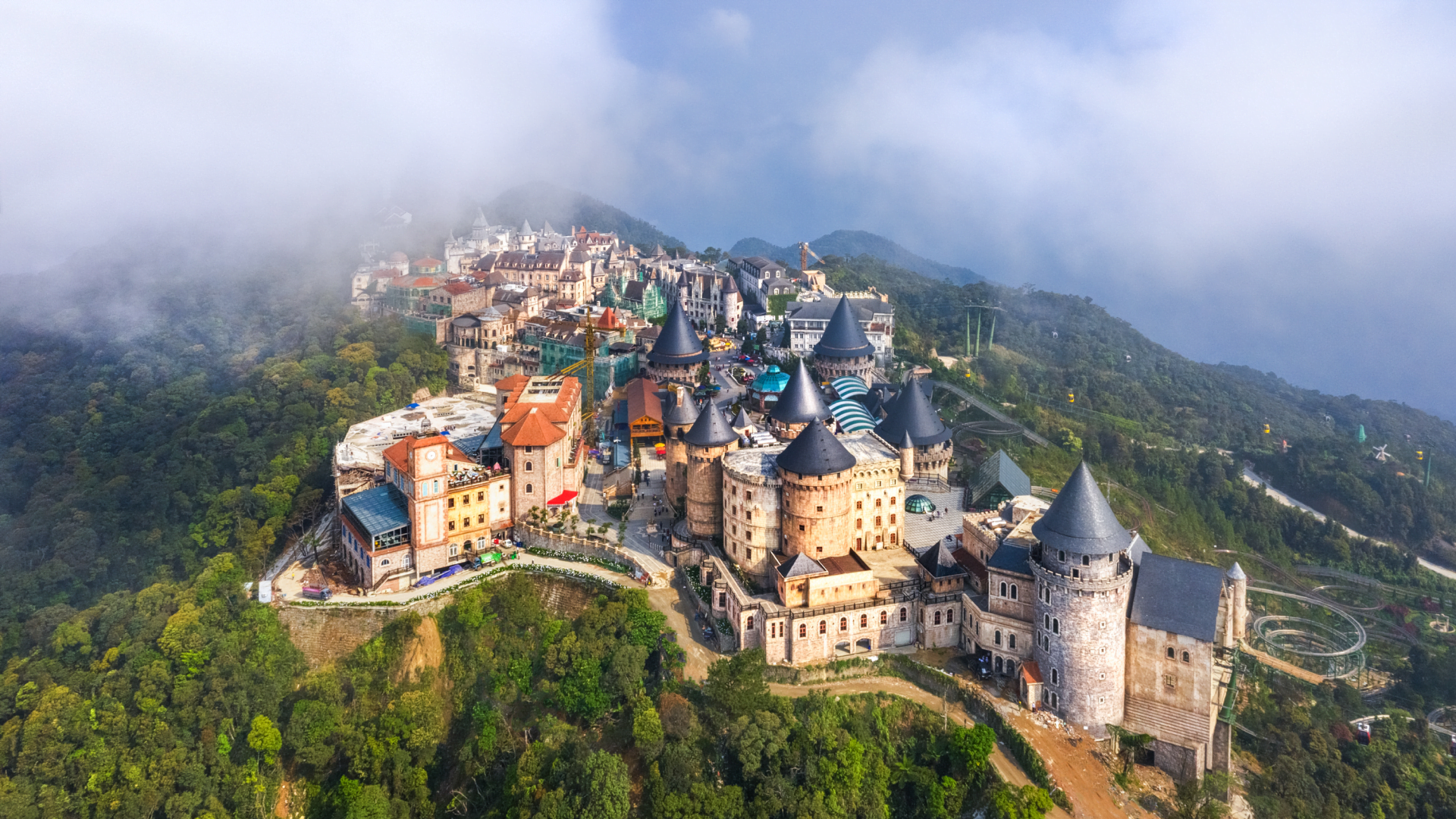 Da Nang Ba Na Hills Arial View Landscape