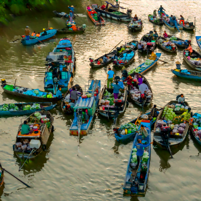 Mekong Delta Cai Rang floating market